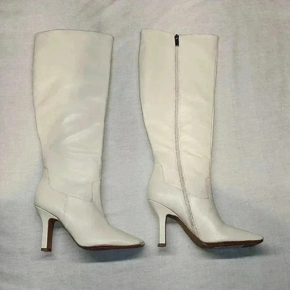 Vince Camuto Kalinder tall shaft boots nwob cream white - Picture 4 of 15